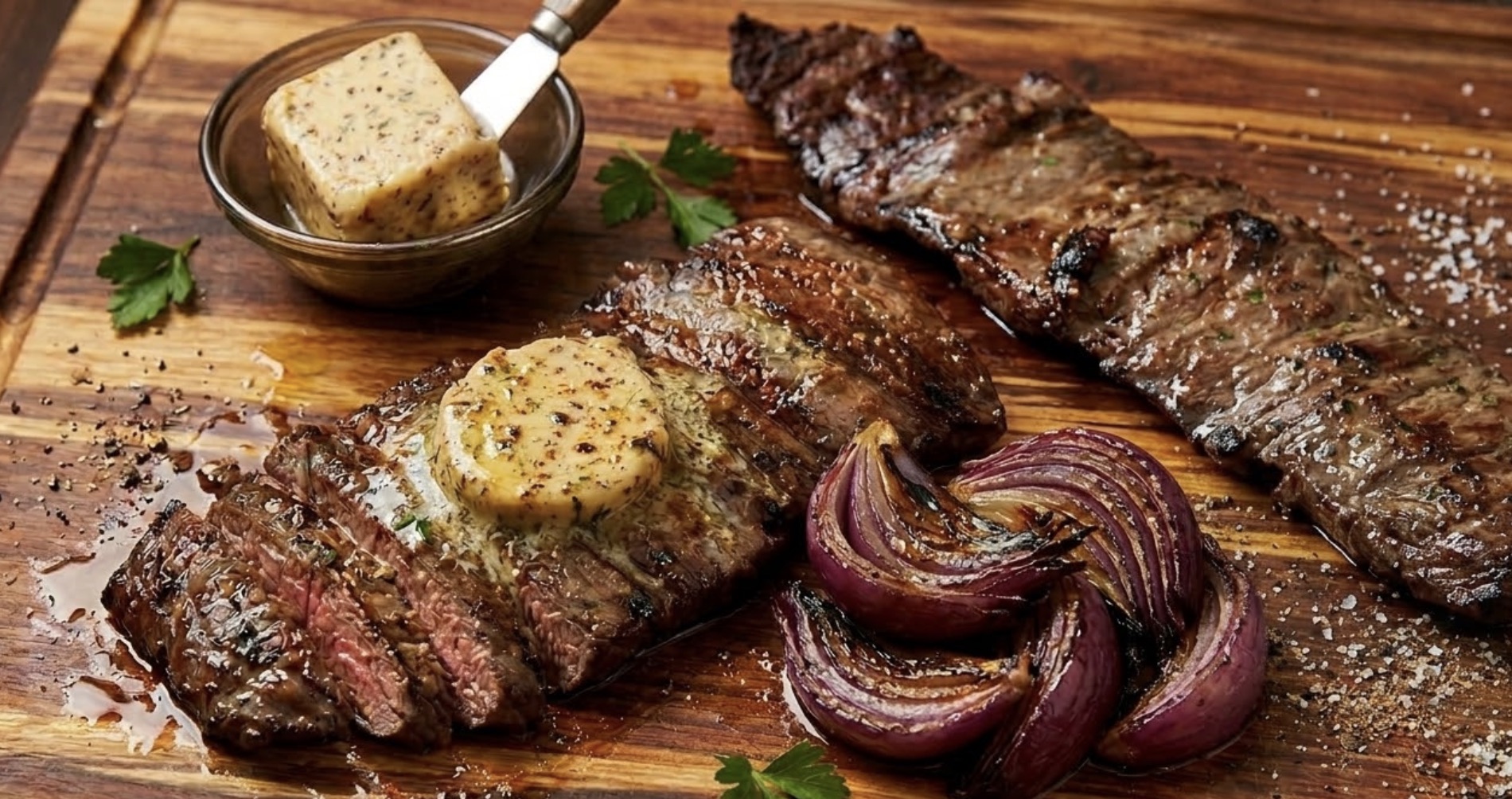 Entraña con mantequilla